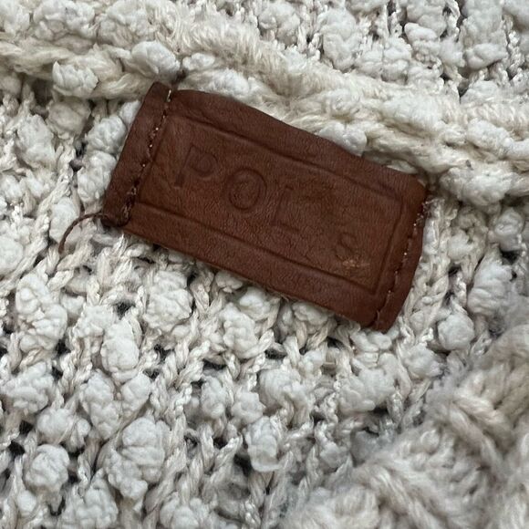 POL Women’s Cozy Knit Hoodie - Size Small - Cream High-Low Pullover - Picture 6 of 7